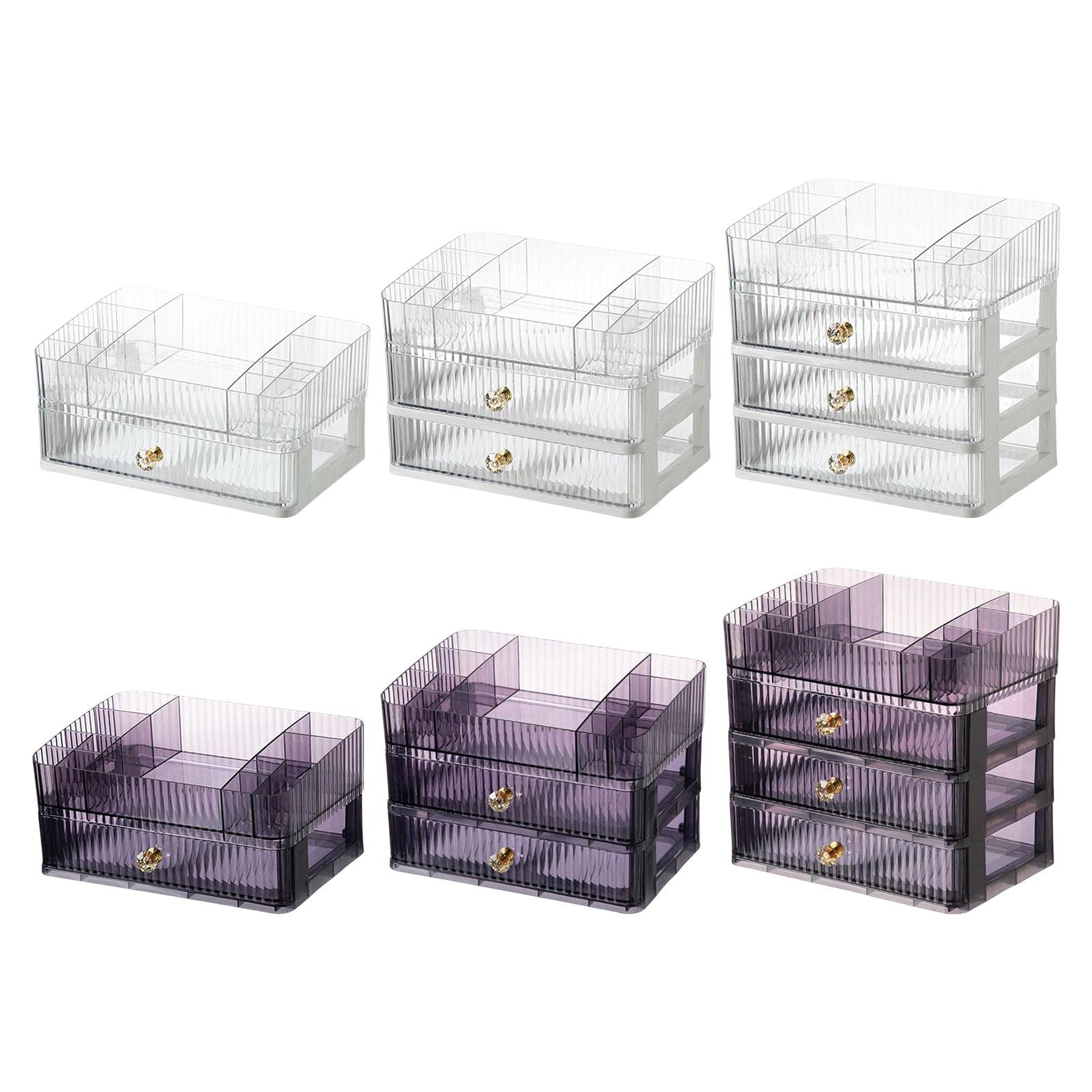 CALANDIS™ Makeup Cosmetic Organizer Cosmetic Display Lipstick Organizer for Desktop 2 Tier Clear | Storage Boxes | Home Organization | Household Supplies & Cleaning 2