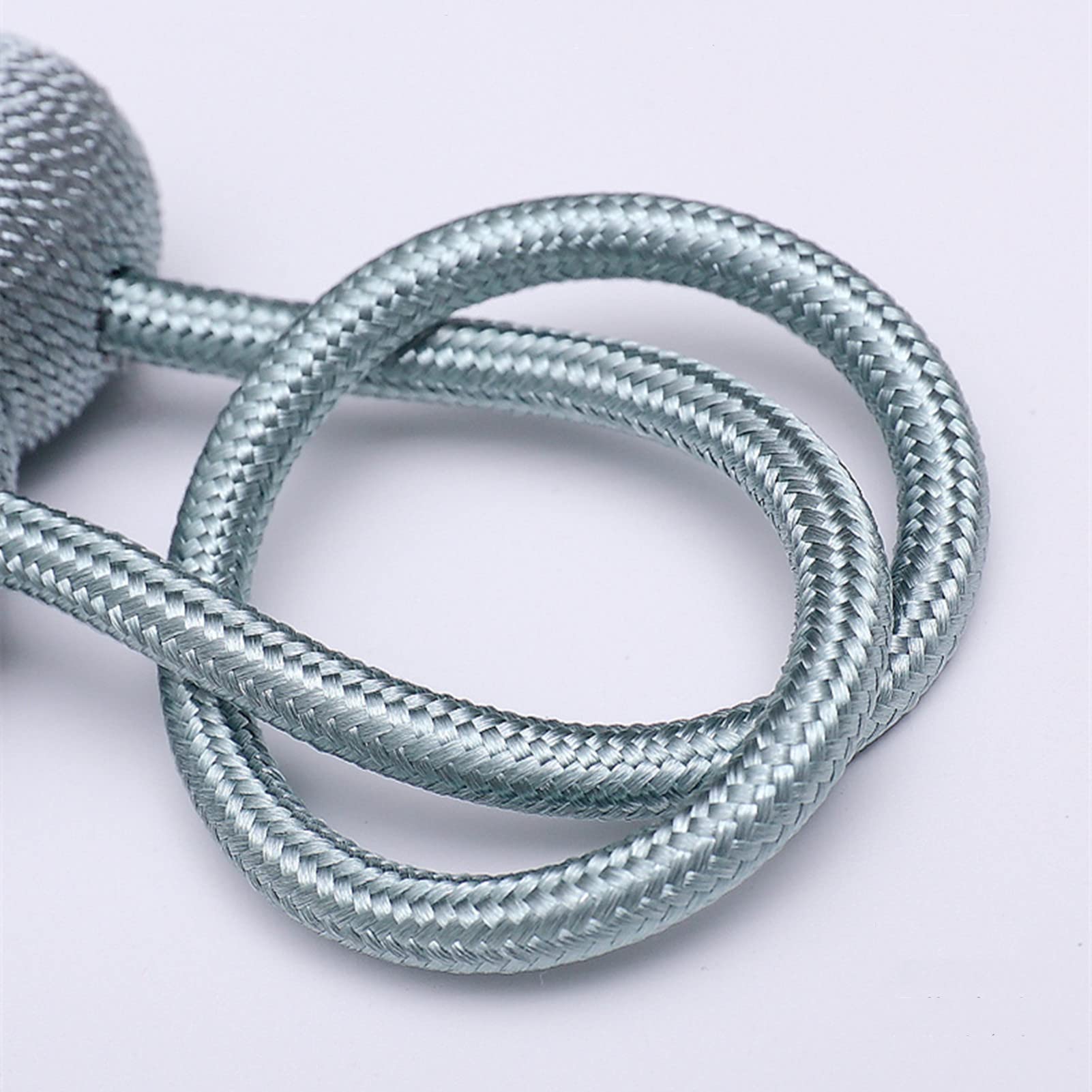 A.Monamour 4 Pezzi Fermatende Magnetiche Ferma Tenda in Corda Fascette per Tende Decorativa con Potenti Magneti Calamita Fermagli per Tendine Ferma Fermi per Tendaggi Leggera Pesante - Blu