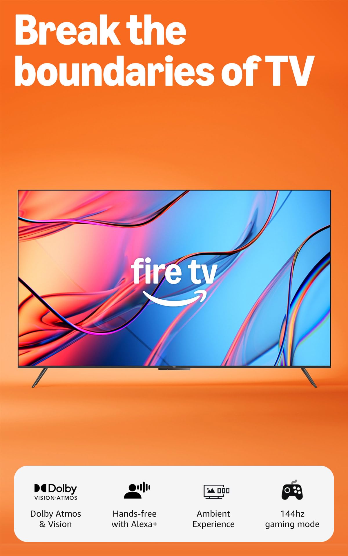 Amazon Fire TV 55" Omni Mini-LED Series, QLED 4K UHD smart TV, Dolby Vision IQ, 144hz gaming mode, Ambient Experience, hands-free with Alexa, 2024 release