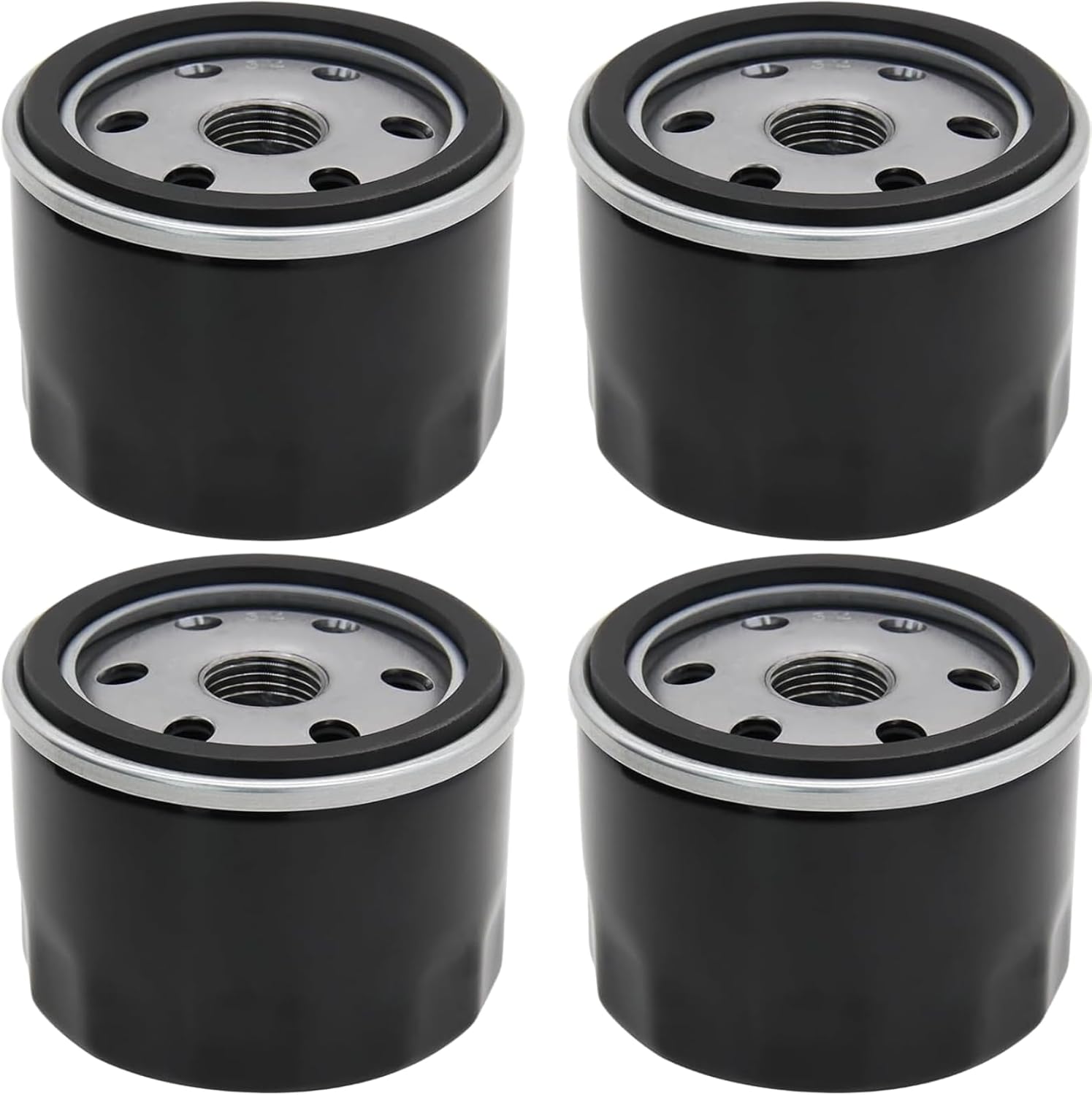 4Pcs AM125424 Oil Filter Fits for John Deere AM125424C GY20577 LG492932S AM119567 LG4153 X350 X320 X300 S140 S110 D105 S100 D110 D130 D140 Replaces for Kawasaki 49065-0721 49065-7007