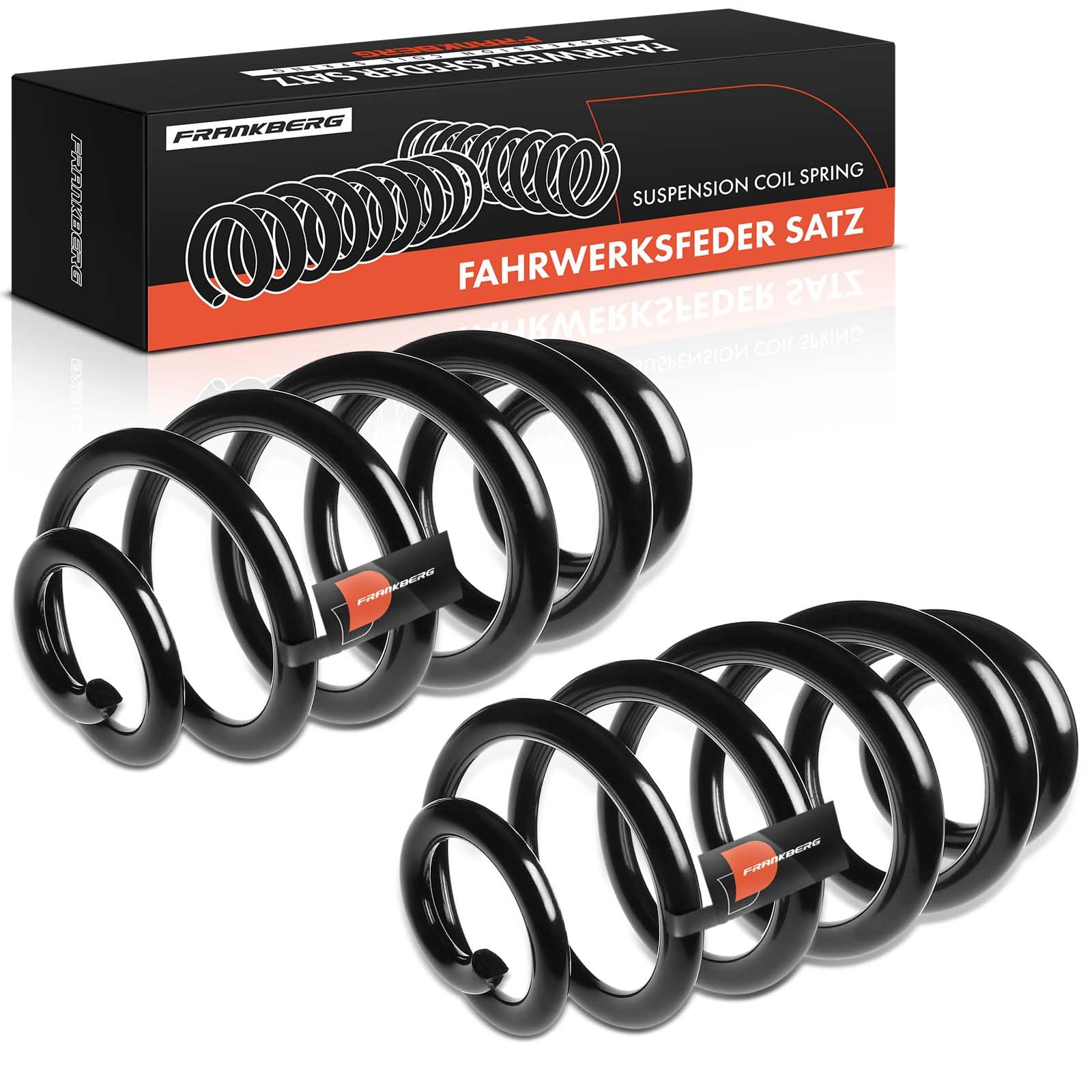 Frankberg 2 muelles de suspensión para eje trasero 8E0511115DN | Compatible con: A4 Avant 8E5, A4 Cabriolet 8H7, A4 Cabriolet 8HE, A4 Cabriolet 8H7 B6 8HE B7, A4 Avant 8ED