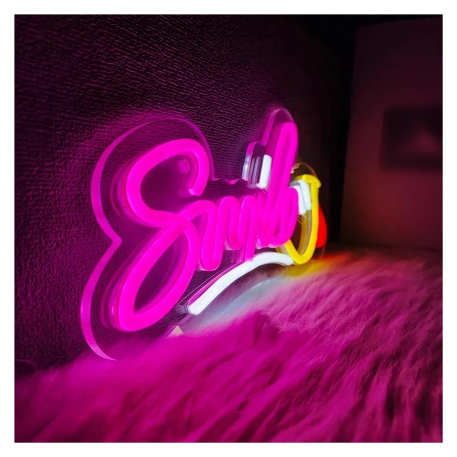 Letra Smile Led para lámpara de neón usada 15,5cmх31cm luces de neón