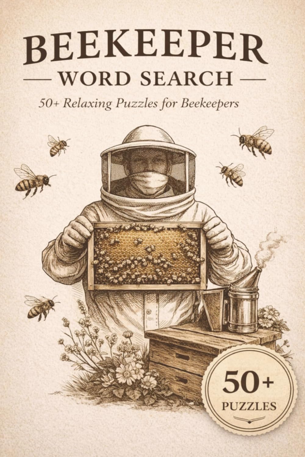 Beekeeper Word Search Puzzle Book: Word searches with easy to read print about Beekeepers, Beekeeping, Apiary and more. 6x9 inches, 110 pages. 50+ puzzles…gift for vacations, holidays and free time.