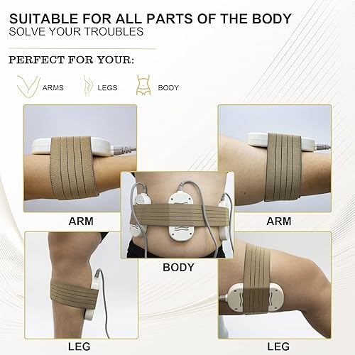 Miniatura 6 de Vendaje elástico Piezas de repuesto Envoltura elástica Banda Banda Elastica Lipo Pad Band Beauty Machine Accesorios 3 Tamaño 10 pcs Tan Elitzia
