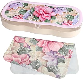 ADBGV Cute Pattern Hard Shell Glasses Case with Eyeglasses Microfiber Cloths,Sunglasses Box for Women Girls Kids
