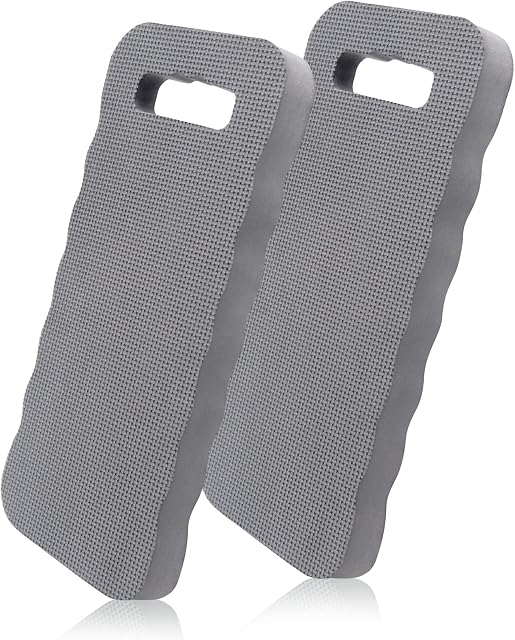 Hortem Thick Kneeling Pad, Waterproof and Comfortable Garden Knee Pads, Multi-Functional Kneeler Pad for Gardening, Baby Bath, Yoga, Praying and Exercise (Grey-2 Pack)
