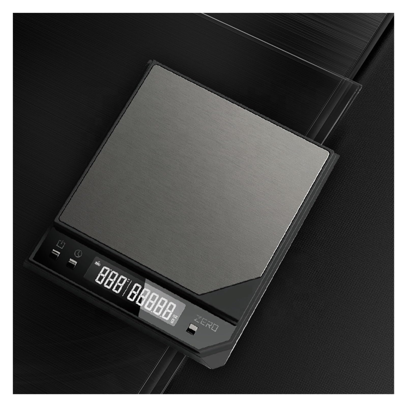 Báscula Básica Electrónica Lcd Digital Cocina Alimentos Café Profesional Medición Precisa Esfuerzo(Black)