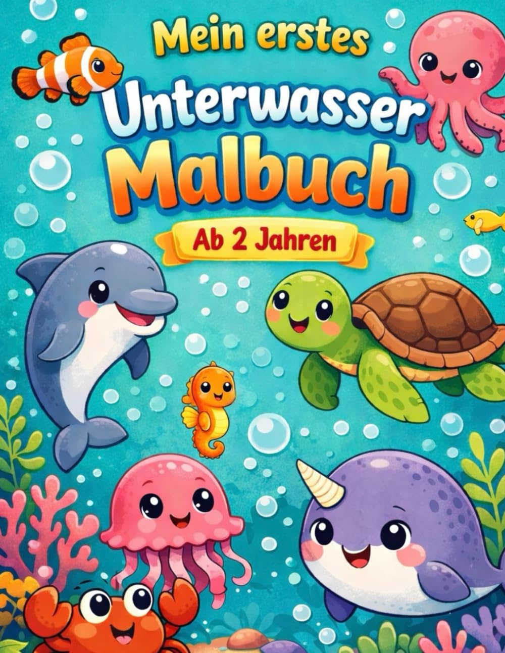 Mein erstes Unterwasser Malbuch: Ab 2 Jahren