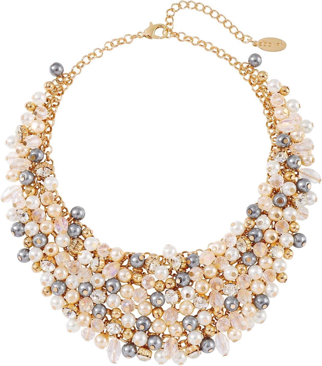 Fashion Crystal Chunky Collar Statement Necklace for Women Gift (NK-10260)