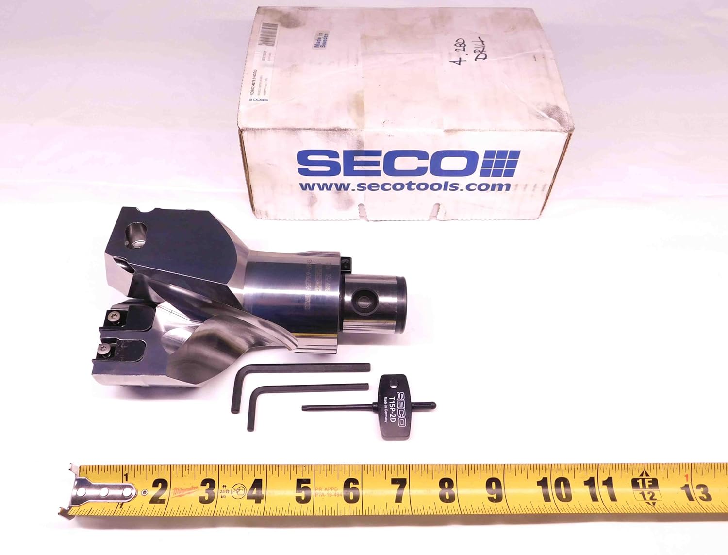 SECO 4.28" Diameter Pilot Drill Head SD602-4279.9-63RG GRAFLEX G6 Shank - BR9941BN4