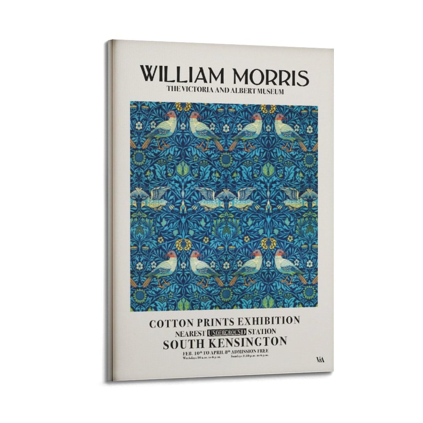 xiaoxiaoshen William Morris Botanical Exhibition Nouveau Canvas Poster Wall Art Prints Room Aesthetic Murals Bedroom And Living Decorations 24x36inch(60x90cm)