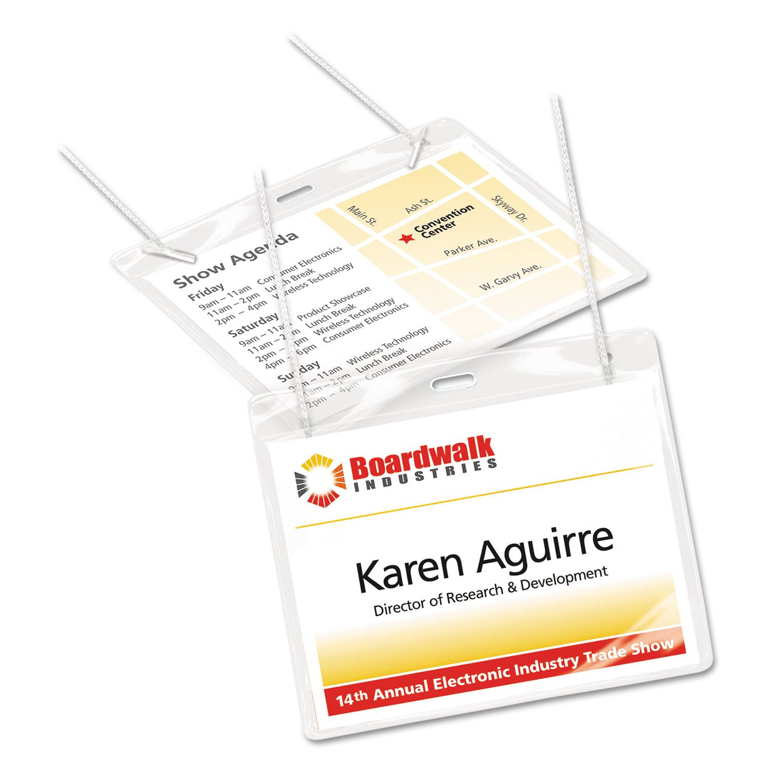 AVE74459 - Porte-badge Avery avec insert laser/jet d'encre