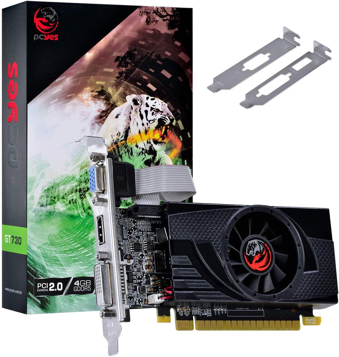 Placa de Vídeo PCYES GeForce GT 730