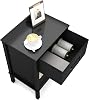 Nightstand Set of 2, Bed Side Table, End Table, Nightstand for Living Room,Bed Room,Small Space, Black
