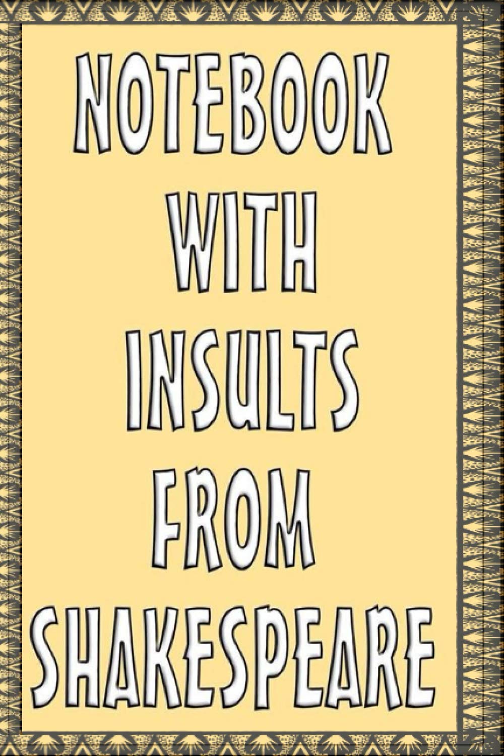 Notebook with Insults from Shakespeare