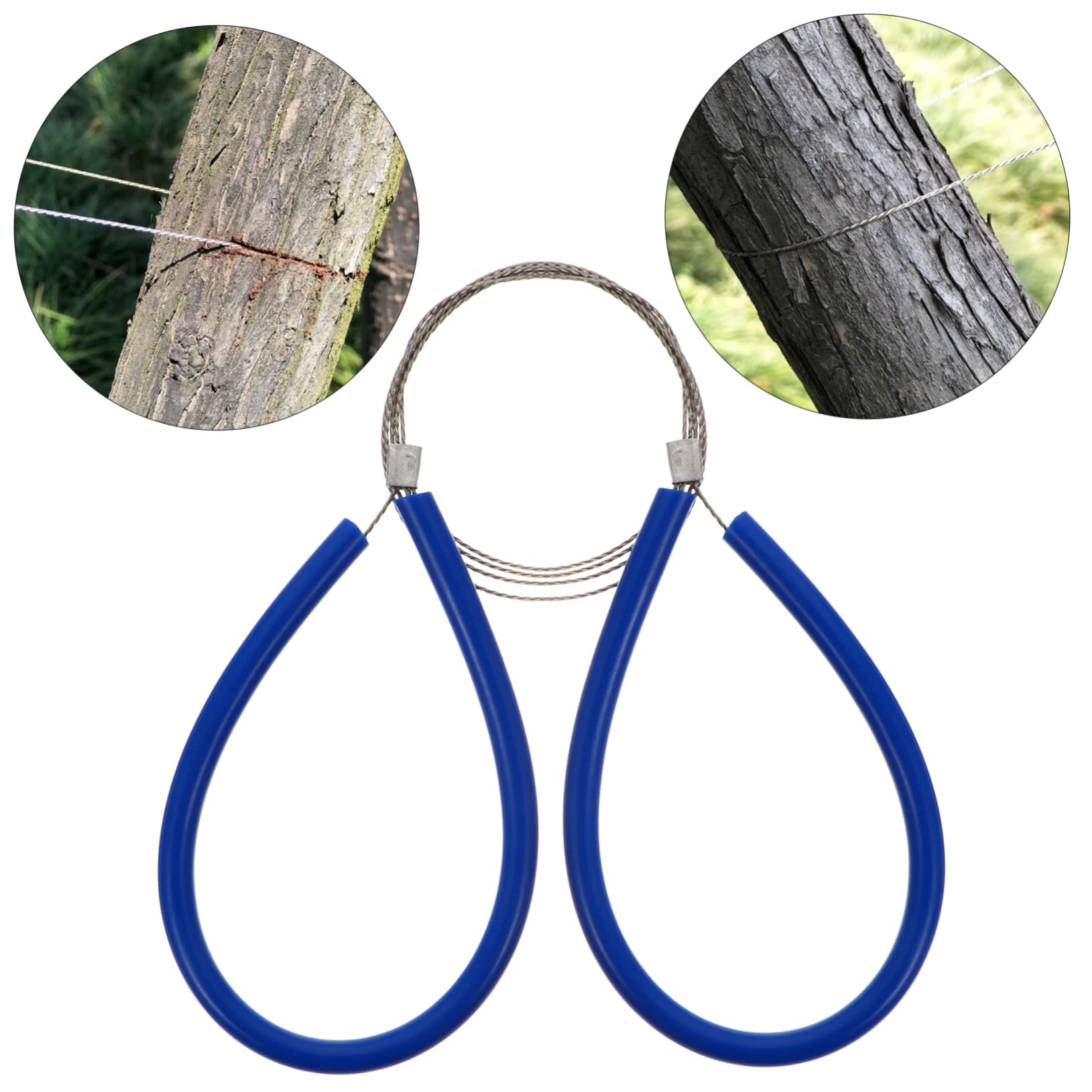 TOGEVAL Stainless Steel Emergency Wire Saws Portable Pipe Saws Pvc Handle for Easy Holding and Control