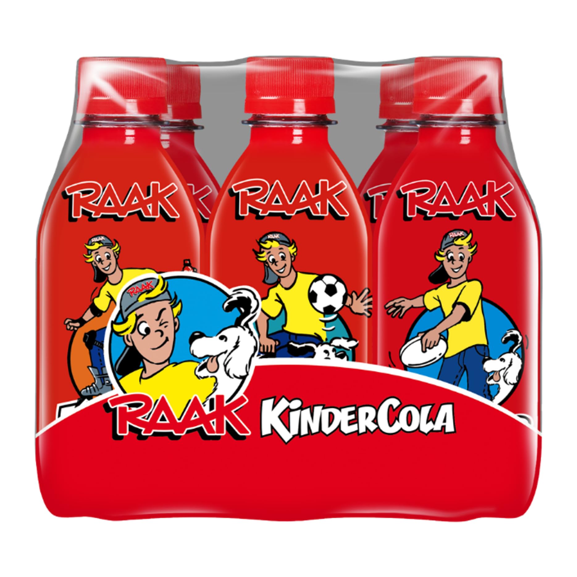 RAAK KinderCola 6x250ml – Kinderfreundliche Cola ohne Koffein, ohne künstliche Farbstoffe, mit natürlichen Aromen – 6 Einwegflaschen