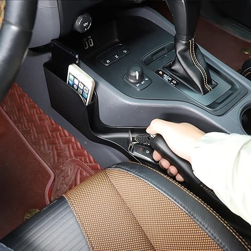 Miniatura 7 de PIUGILH Organizador de consola de automóvil, caja de almacenamiento, bandeja organizadora de consola central, organizador de bolsillo lateral,