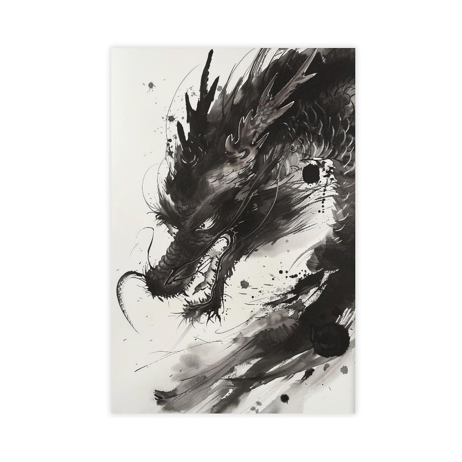 UTGN Dragon's Poste Canvas Poster Wall Art Print Picture Paintings 12x18inch(30x45cm)