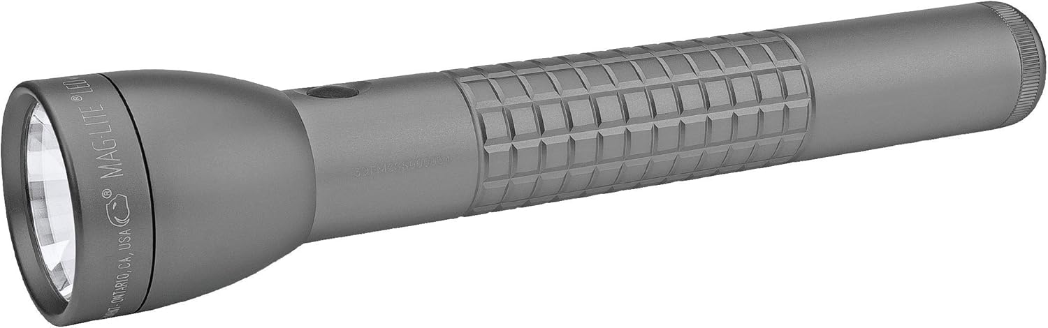 MAGLITE ML300LX 2-Cell D LED Flashlight, Adjustable Beam, Water-Resistant, QuickClick Modes, Extended Battery Life – Black