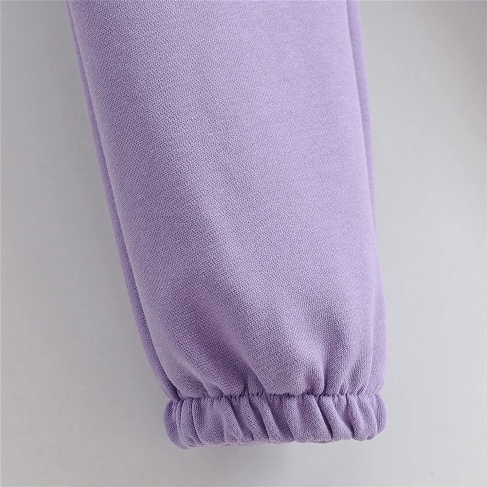 Pantaloni da donna con cerniera, orlo a costine, elastico in vita, con coulisse, con tasche, bianco, Large Lungo