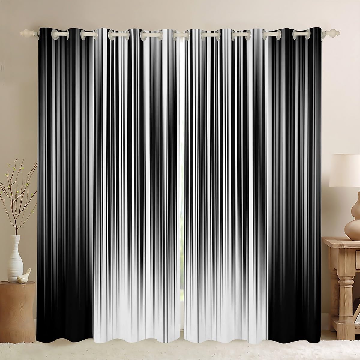Rideaux occultants 117 x 137 cm pour bloquer le vis-à-vis et la lumière du jour