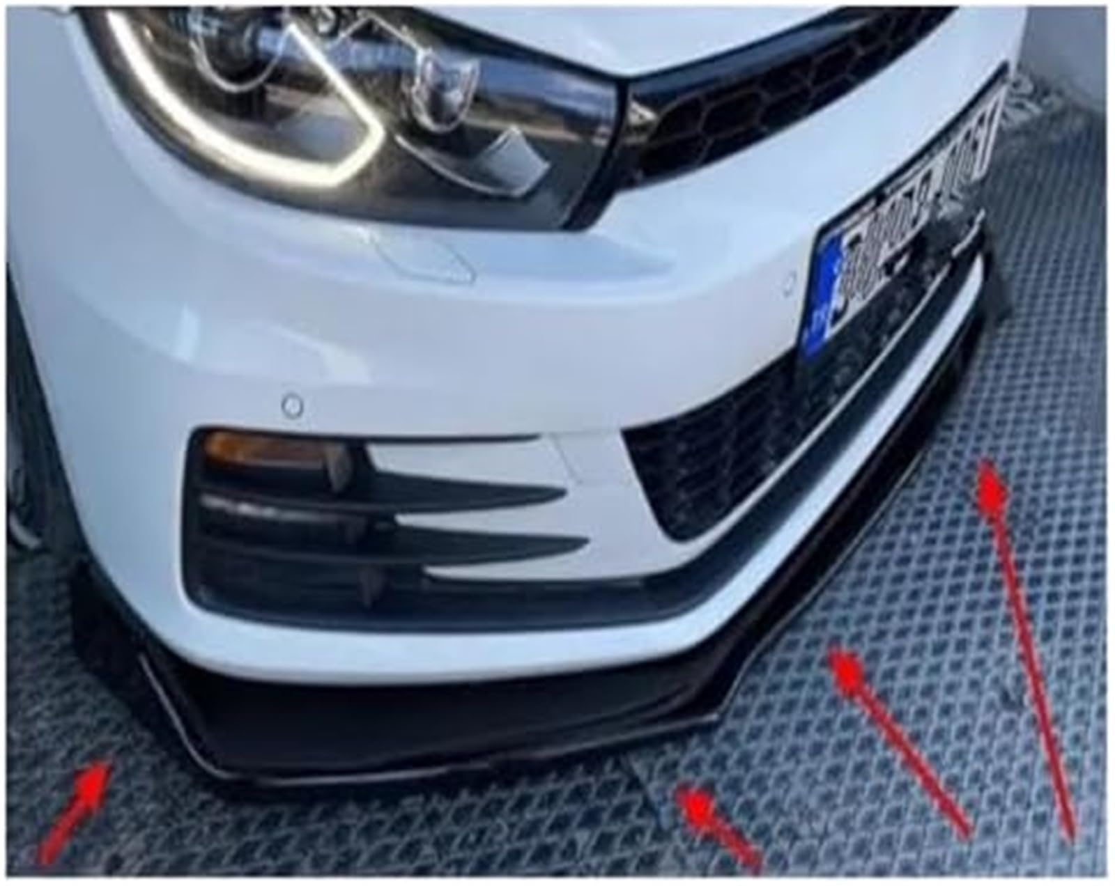 Splitter, dla dla VW, dla dla Scirocco, przedni zderzak Lip Body