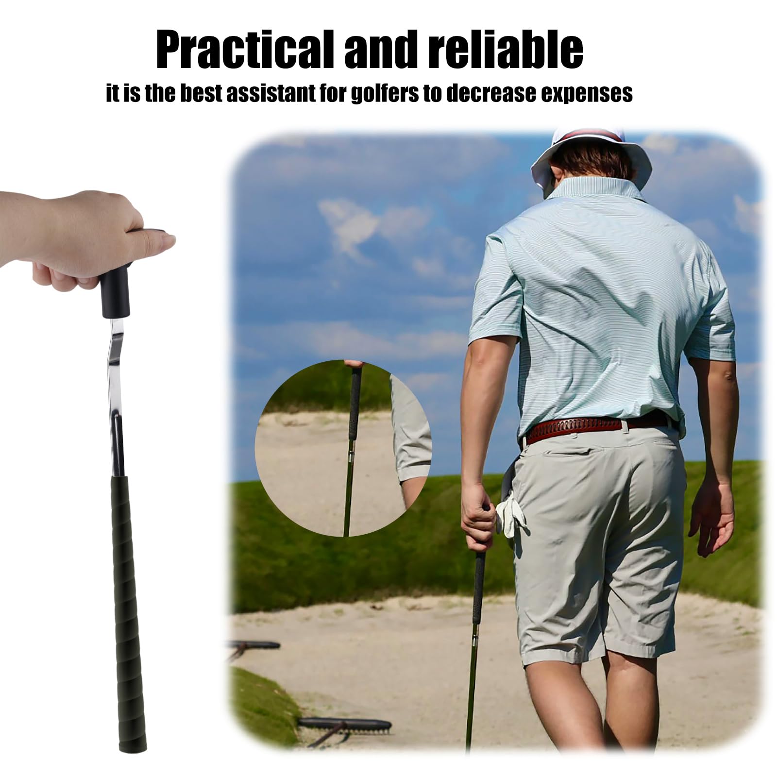 Werkzeug zum Entfernen von Golfgriffen und Entferner von Golfgriffband, V-Groove-Griffentferner Schoner Langlebiges Reparaturwerkzeug zum Einfachen Umgreifen der Schläger Unverzichtbares Zubehör