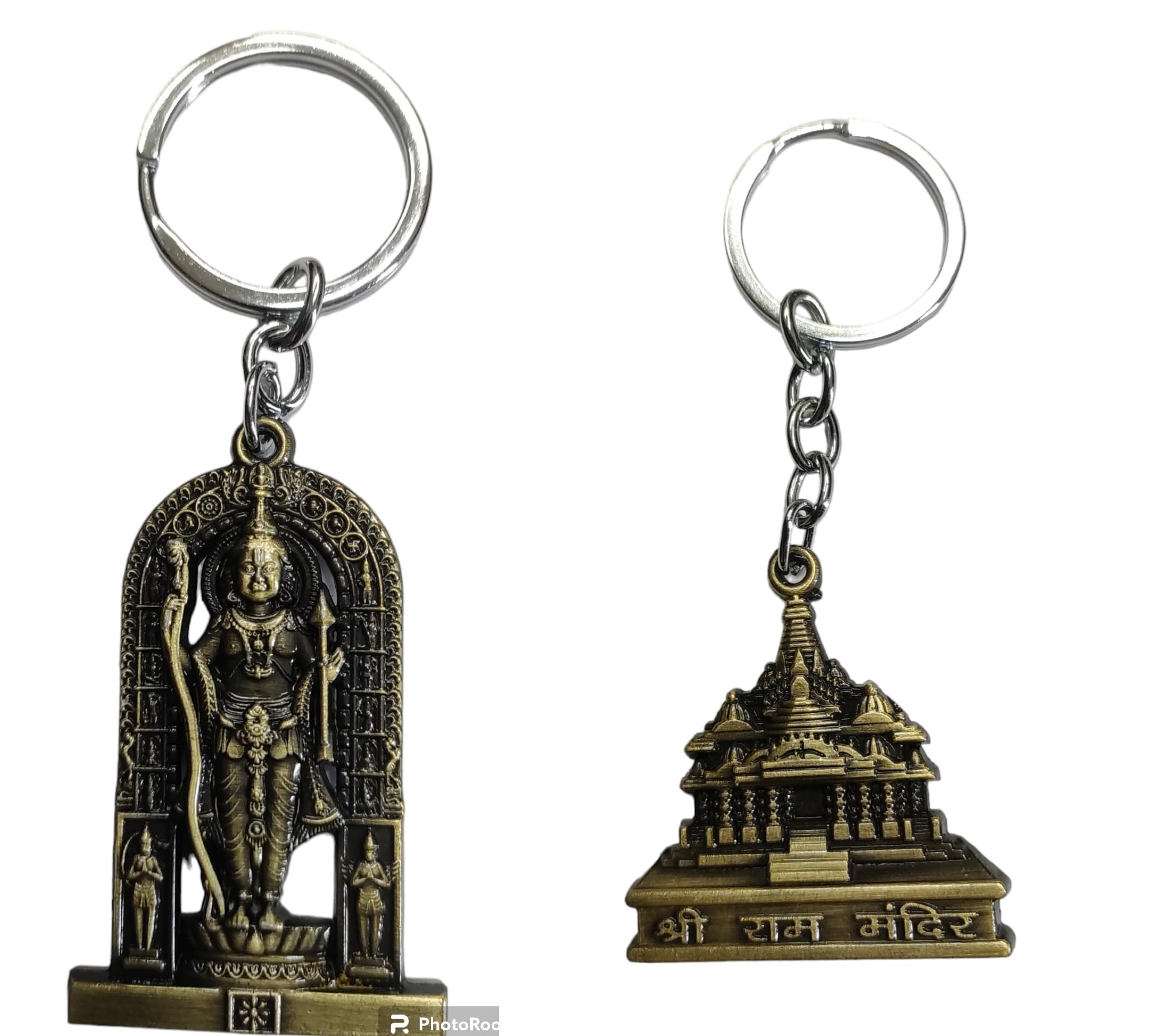 Shree Ram Mandir/Sri Ram Murti Dham Double Sided Metal | Metallic Keychain Keyring Gift For Men, Women, Boys, Girls and Friends Pack Of 2-picture-22