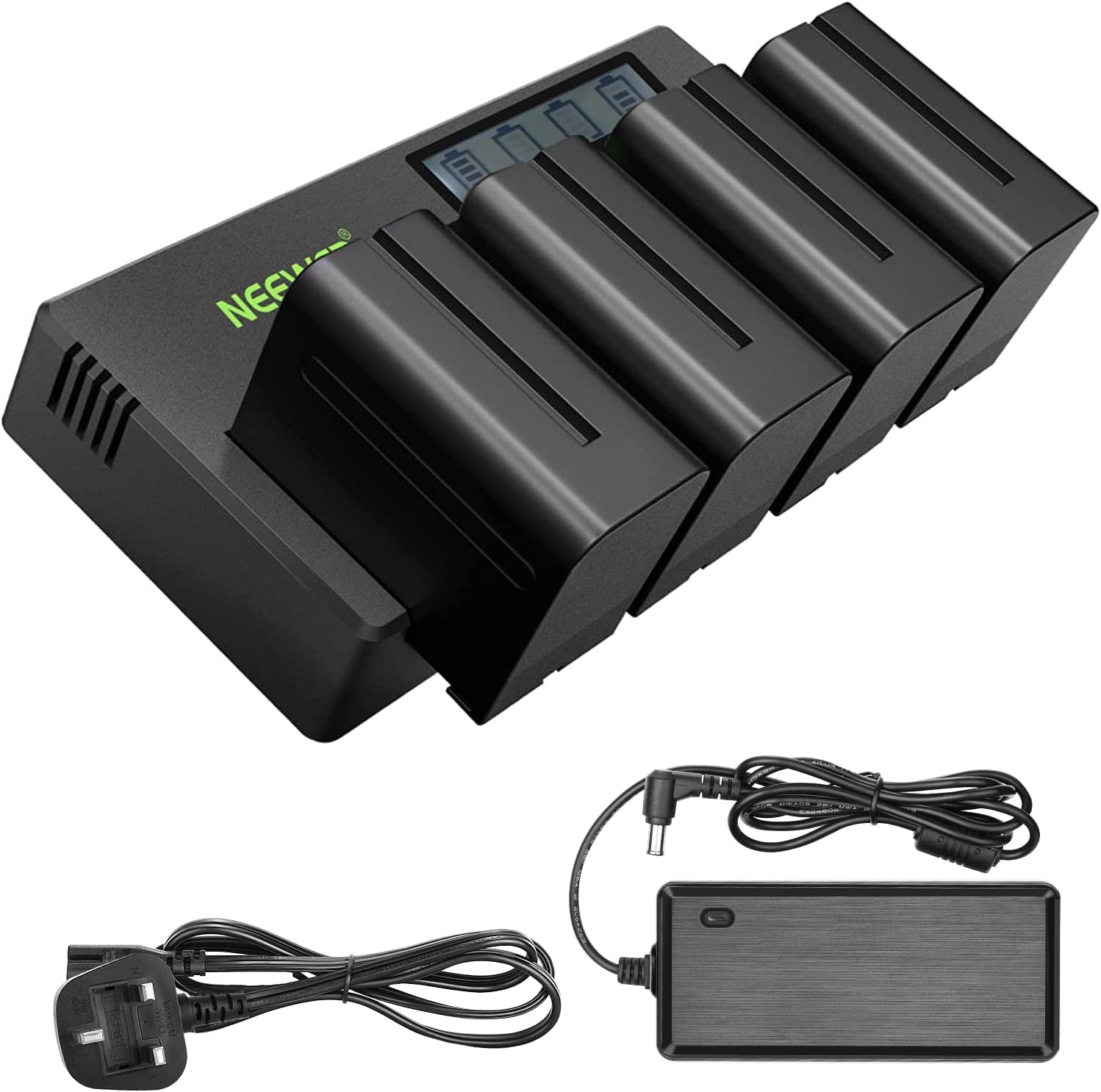 4-Pack 7.4V 6600mAh NP-F970 Replacement Batteries