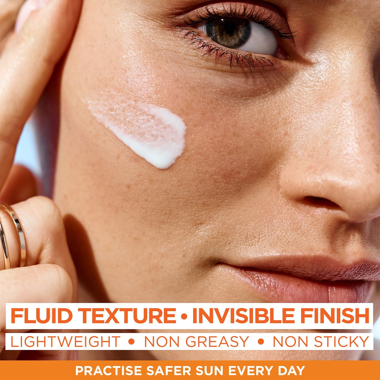 Garnier Ambre Solaire Sun Cream Super UV Vitamin Cg Facial Fluid for Daily Use Very High UV Protection SPF50+ - Image 3