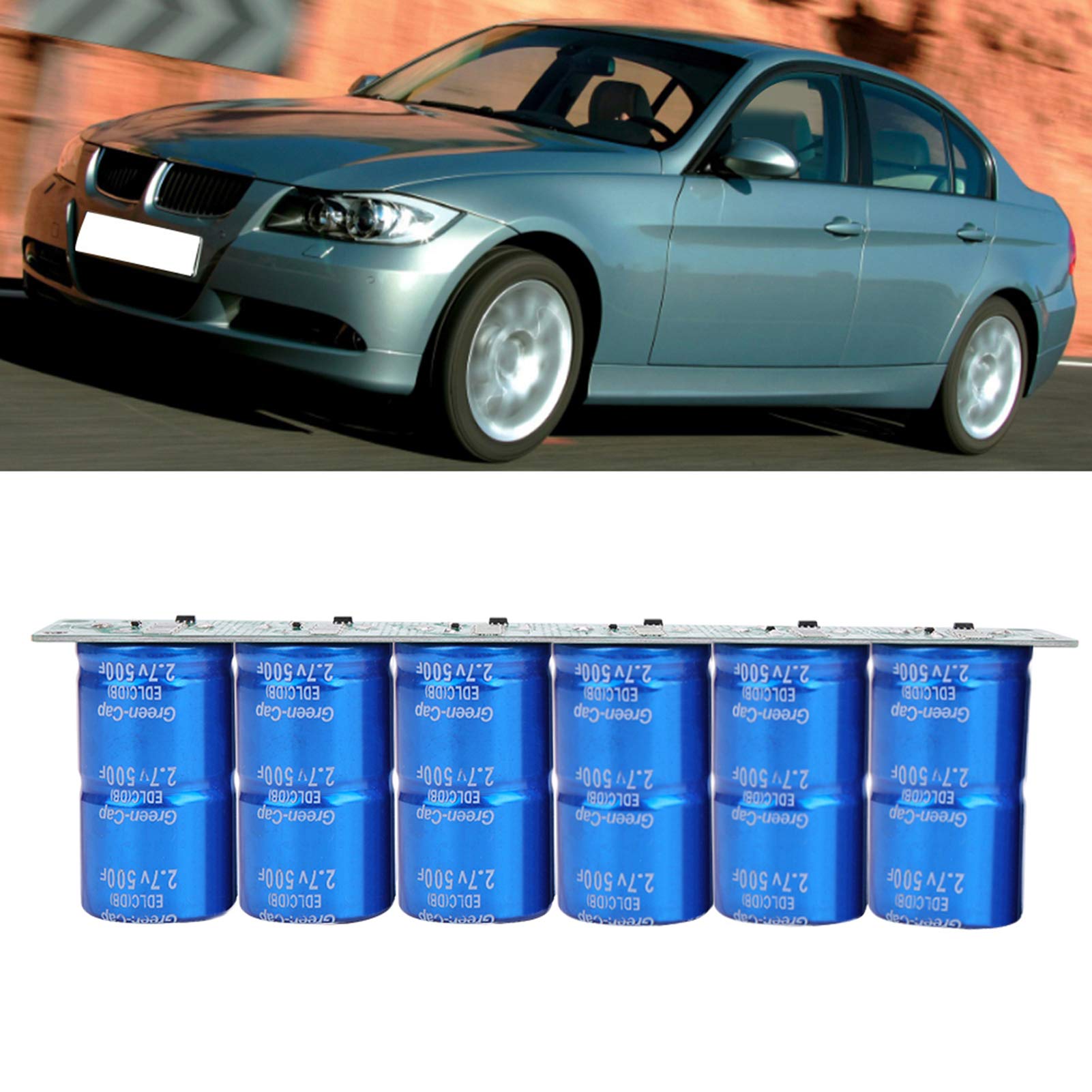 Módulo de condensador faradio de 16 V 83 F - Supercondensador de aluminio con función de equilibrio de monómero activo para componentes electrónicos automotrices - Módulo