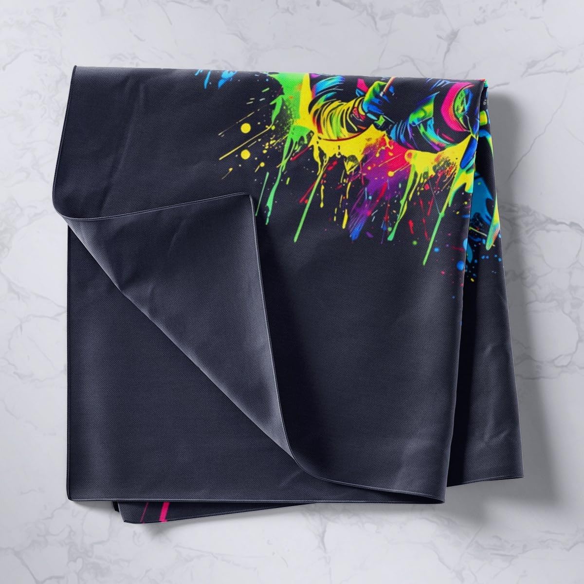 jejeloiu Motocross Tapestry Dirt Bike Design Wall Art Colorful Splatter Art Wall Hanging Blanket for Living Room Bedroom Motorcycle Home Decor Large 59"x82" Extreme Sports image 2