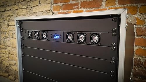 Miniatura 3 de PROCOOL SP640TV-E / 1U Ventilador silencioso de rack controlado por temperatura/flujo de aire = escape/cine en casa AV gabinete de refrigeración