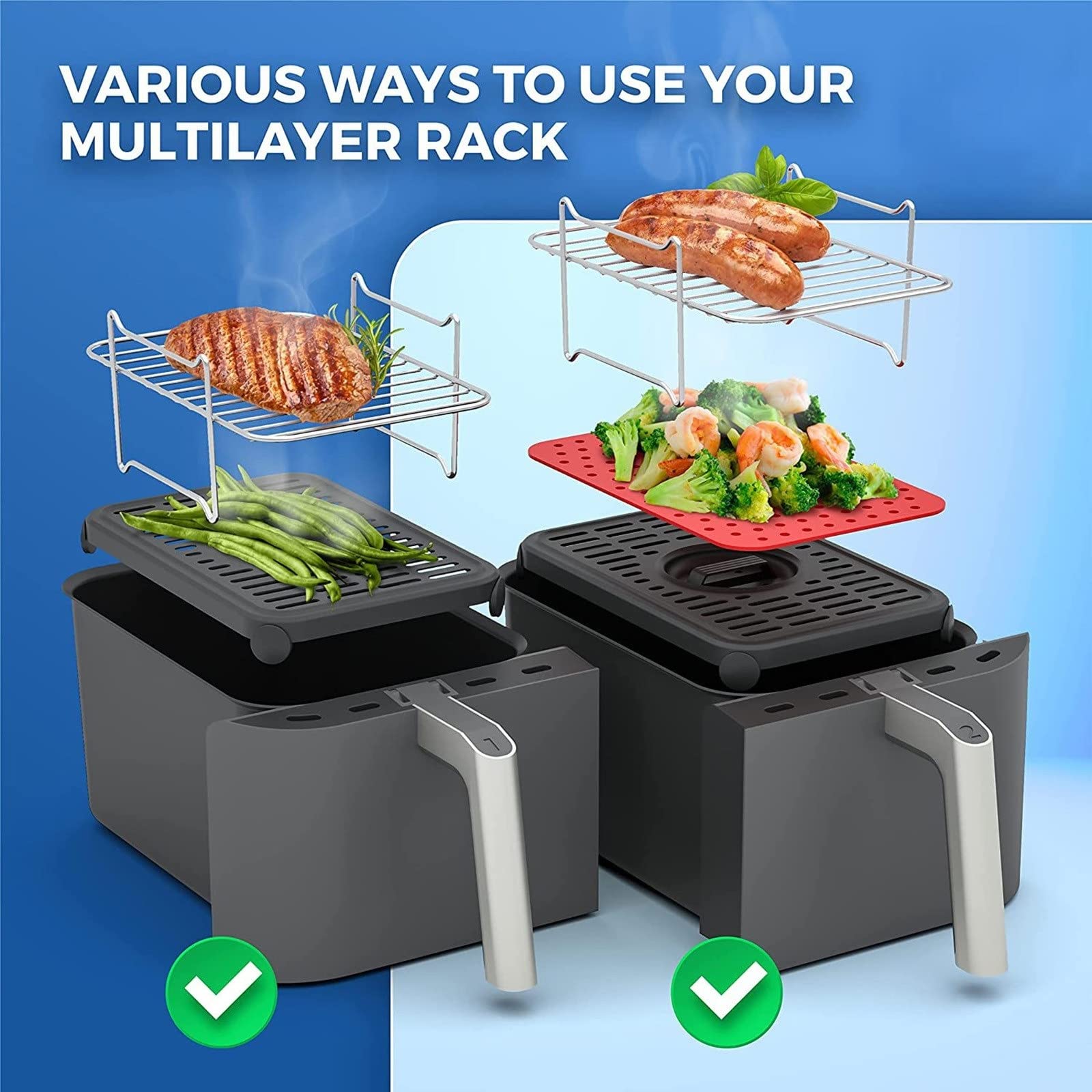 Barbecue Skewer Reusable Grill Sticks Bbq Fork Bbq Utensil Kitchen Outdoor Camping Accessories