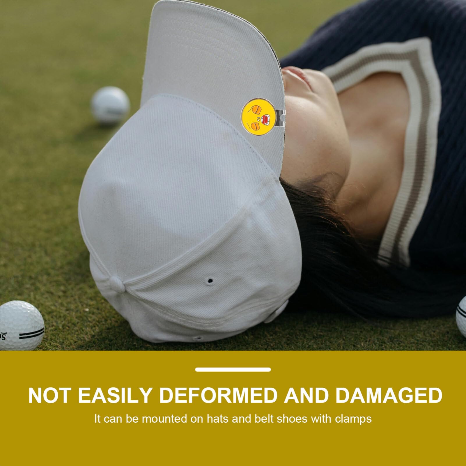 POPETPOP 6pezzi Marcatore per Palline Golf Clip per Cappello Accessorio Golf Resistente e
