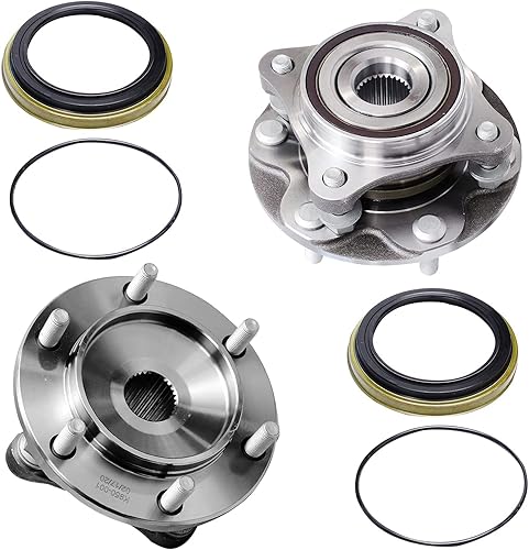 Miniatura 3 de Detroit Axle - Cojinetes y bujes de rueda delantera 4WD + varillas de acoplamiento exteriores de repuesto para Lexus GX460 Toyota 4Runner FJ Cruiser