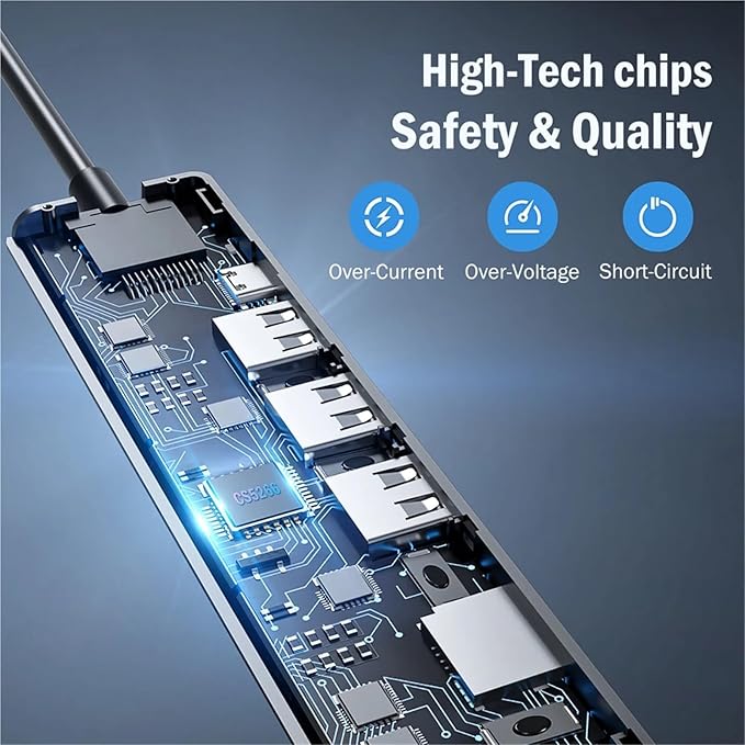 Hub USB C 7 en 1 CSCPEXCZ TC90 Adaptador HDMI USB 3.0 miniatura 3