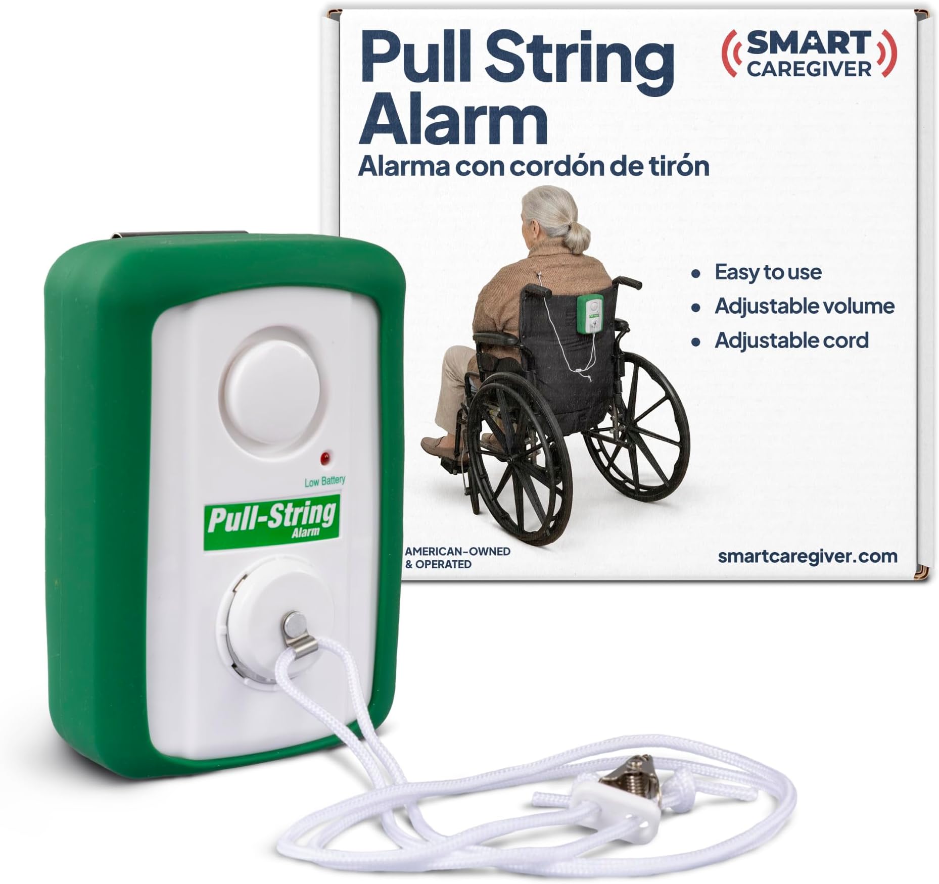 Basic Pull String Alarm for Fall Prevention and Anti-Wandering by Smart Caregiver - BPS-01
