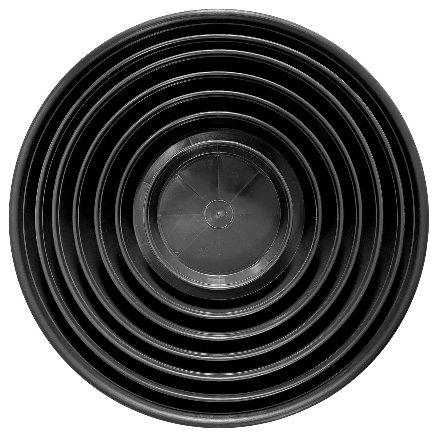 Elixir Gardens Black Plastic Plant Pot Saucers | Hydroponics | Drip Tray | Various sizes (from 13 to 50cm) | Quantities available (from 1 to 100) 40cm x 2