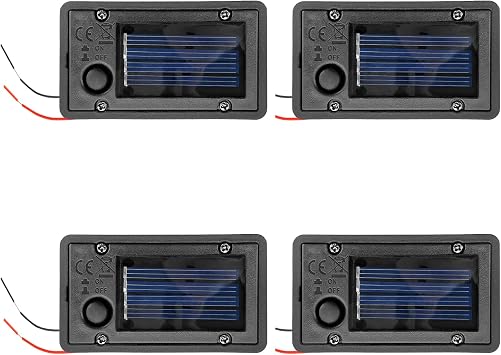 Battery Box, Solar Lantern Light Replacement Parts Top for Outdoor Hanging Lanterns Container Home Solar Lamp Hanging Lantern Led Accessories DIY Garden Decor 4PCS