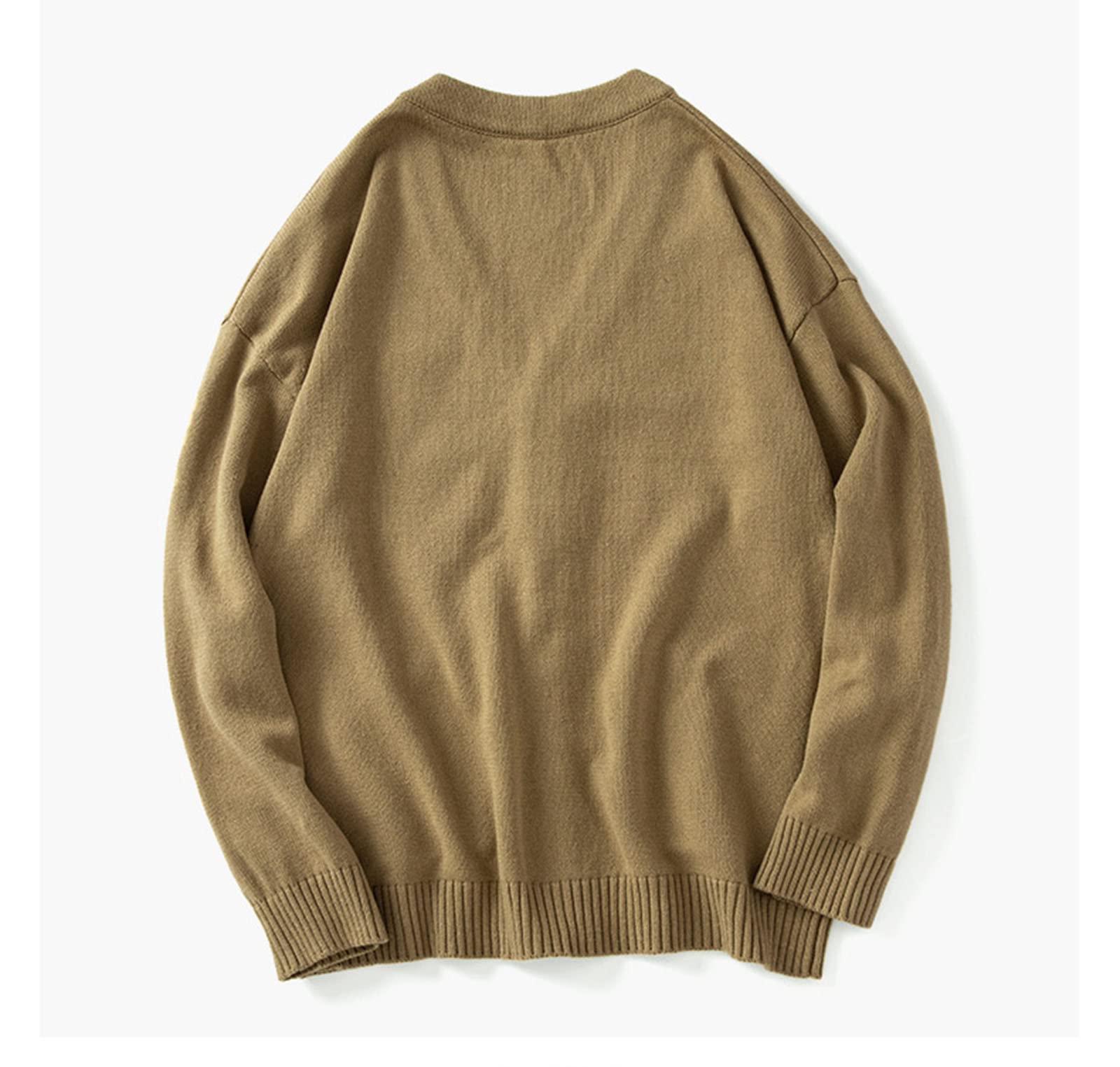 Giacca a Maglia Casual a Colori per Uomini Inverno Autunno Inverno Invernali a Maglia a Maglia Sciolta v -C.
