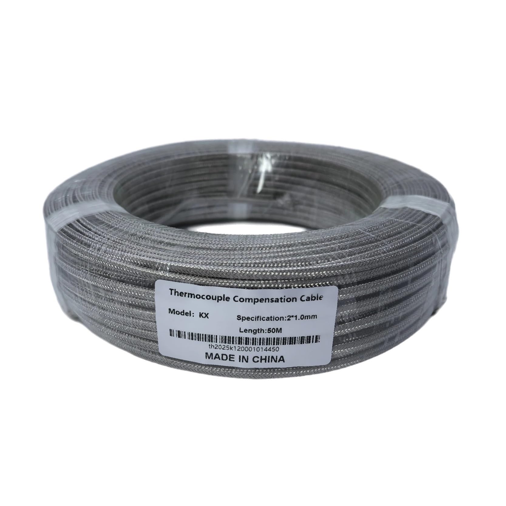 Fil de Thermocouple Type K, blindé, étanche, résistant à l'huile, en fibre verre, inoxydable tressé, haute température, Comp(KX-0.4-10m)
