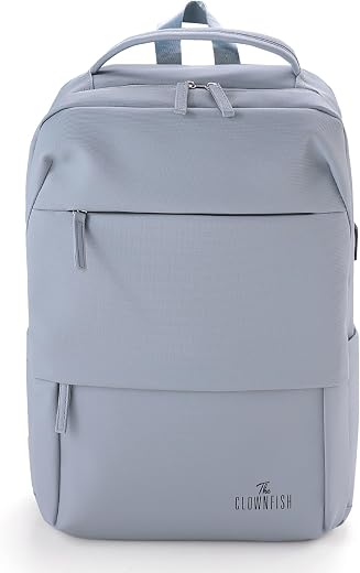 THE CLOWNFISH Bolt Series Travel Backpack | PU+Polyester | Office Bags For Men, Bags For Women Office Use Travel Bag For M...