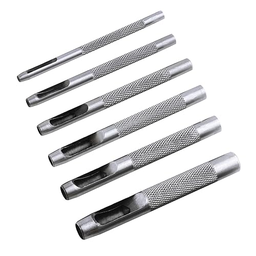 SEEKQUA Juego de perforaciones de cuero herramientas de trabajo de cuero material suave de goma de cuero cortado 9