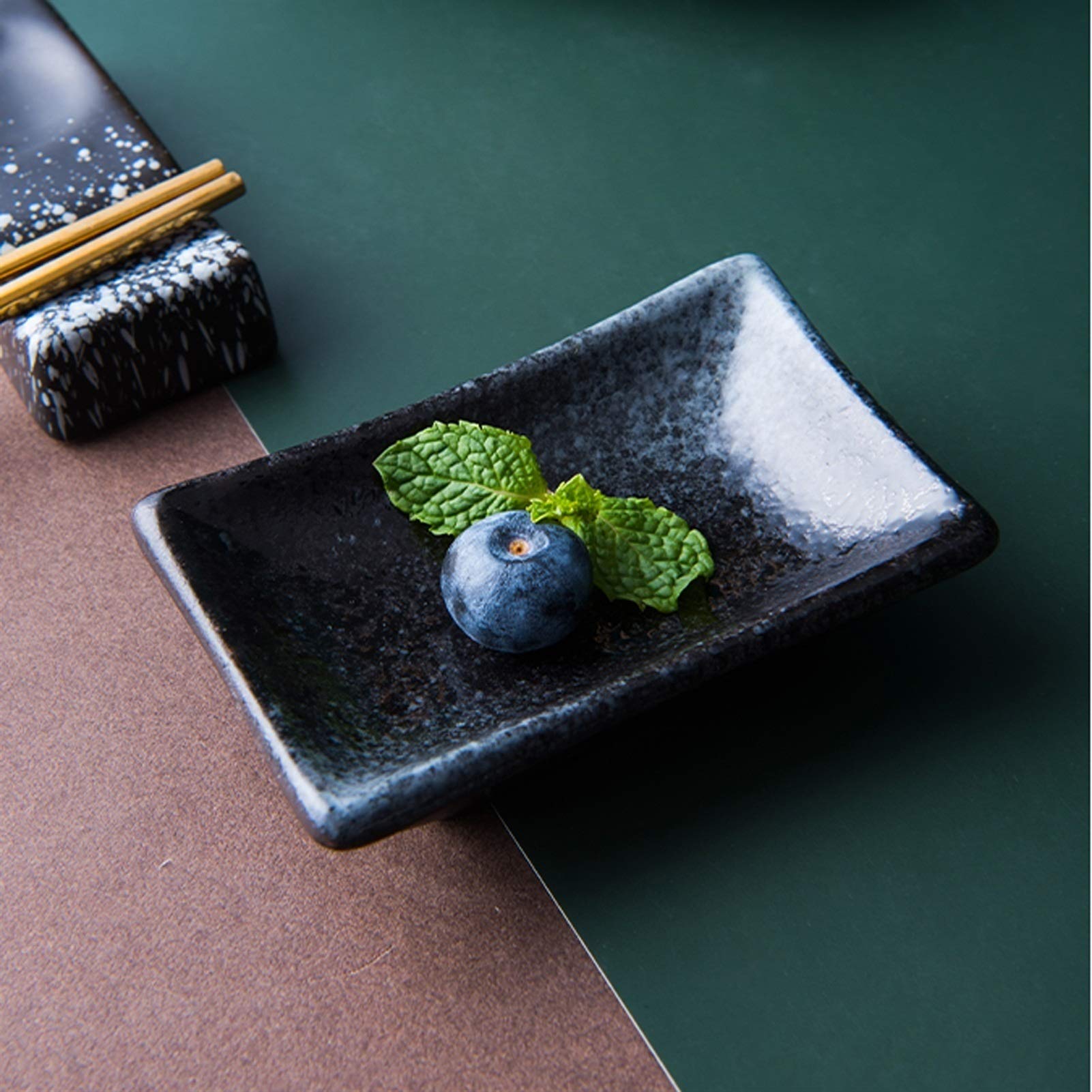 assiette snack 5 pack Sauce de style japonais - DIP Bols Côté Plaque Plats plats en céramique Mini Ramekin Idéal pour Sauce de soja, Ketchup, Assaisonnement plateau snack