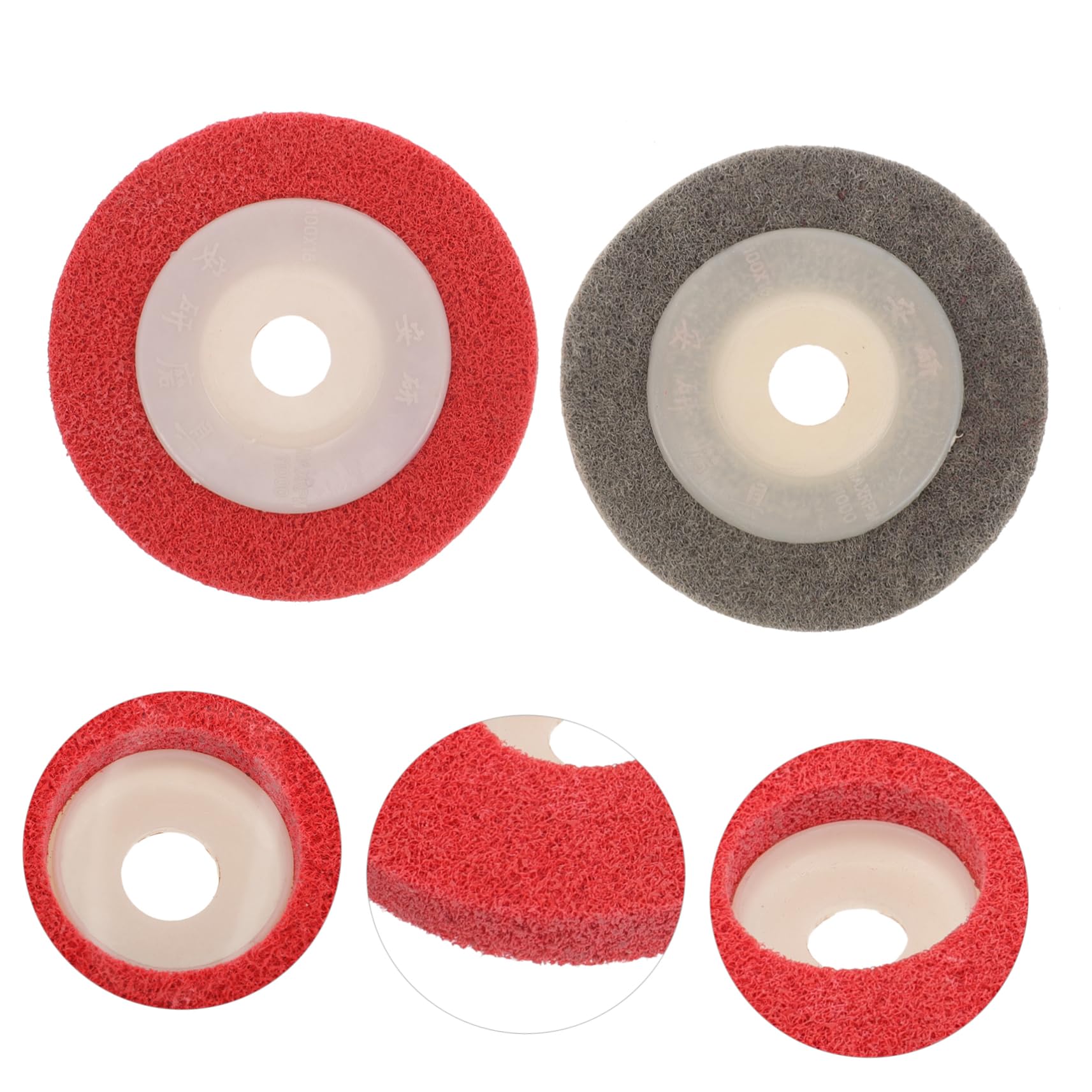 24piezas Discos De Pulido De Nylon Para Amoladora Ruedas De Abrasivo Para Molienda De Superficies Ruedas De Fibra Para Efecto De Pulido Mejorado y Durabilidad