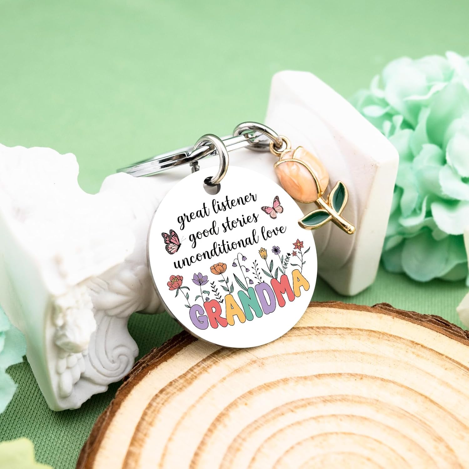 igvean Grandmother Gifts Cute Keychain Grandma Birthday Gift Christmas Stocking Stuffers Mothers Day Gifts for Grandma Nana Gigi Love Small Cute Stuff Things - Image 4