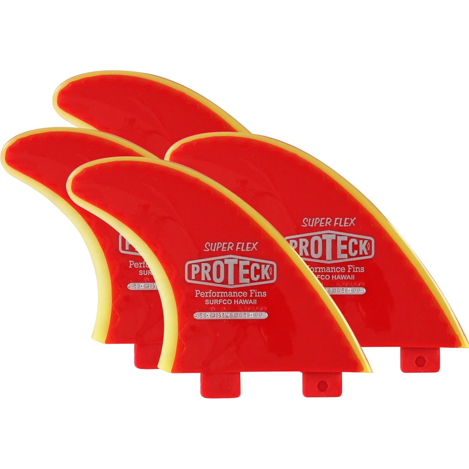 PRO TECK Performance Fins 4.5” Amazon.com : SurfCo - Pro Teck 4.50