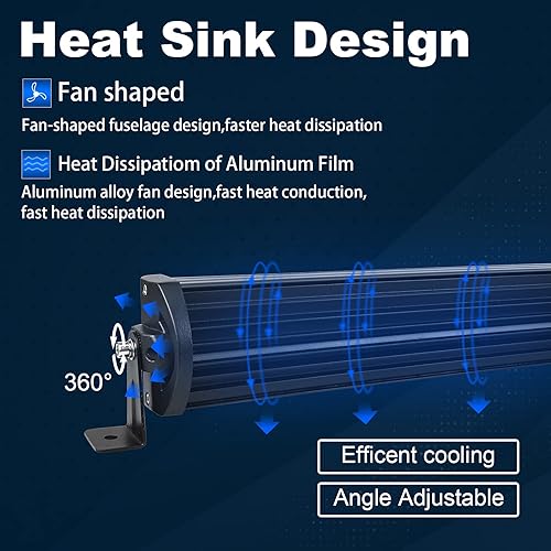 Miniatura 5 de SKYWORLD 32 inch LED Work Light Bar 405W Curved Flood Spot Combo Beam LED Work Lights 6000K with Wiring Harness Kit for Car Truck Offroad Driving